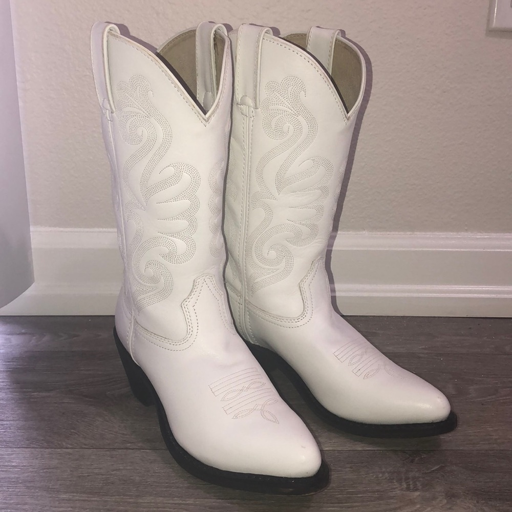 Durango White Cowboy Boots